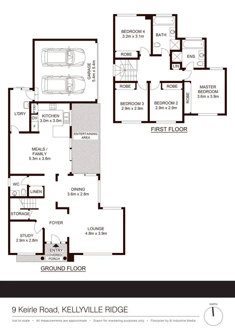Floorplan of Homely house listing, 9 Keirle Road, Kellyville Ridge NSW 2155
