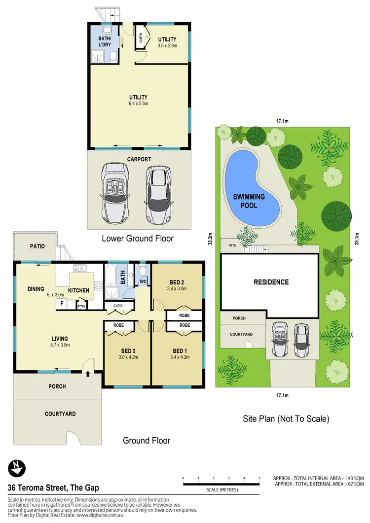 Floorplan of Homely house listing, 36 Teroma Street, The Gap QLD 4061