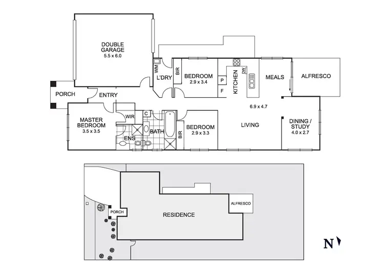 Floorplan of Homely house listing, 12 Storkbill Road, Wyndham Vale VIC 3024