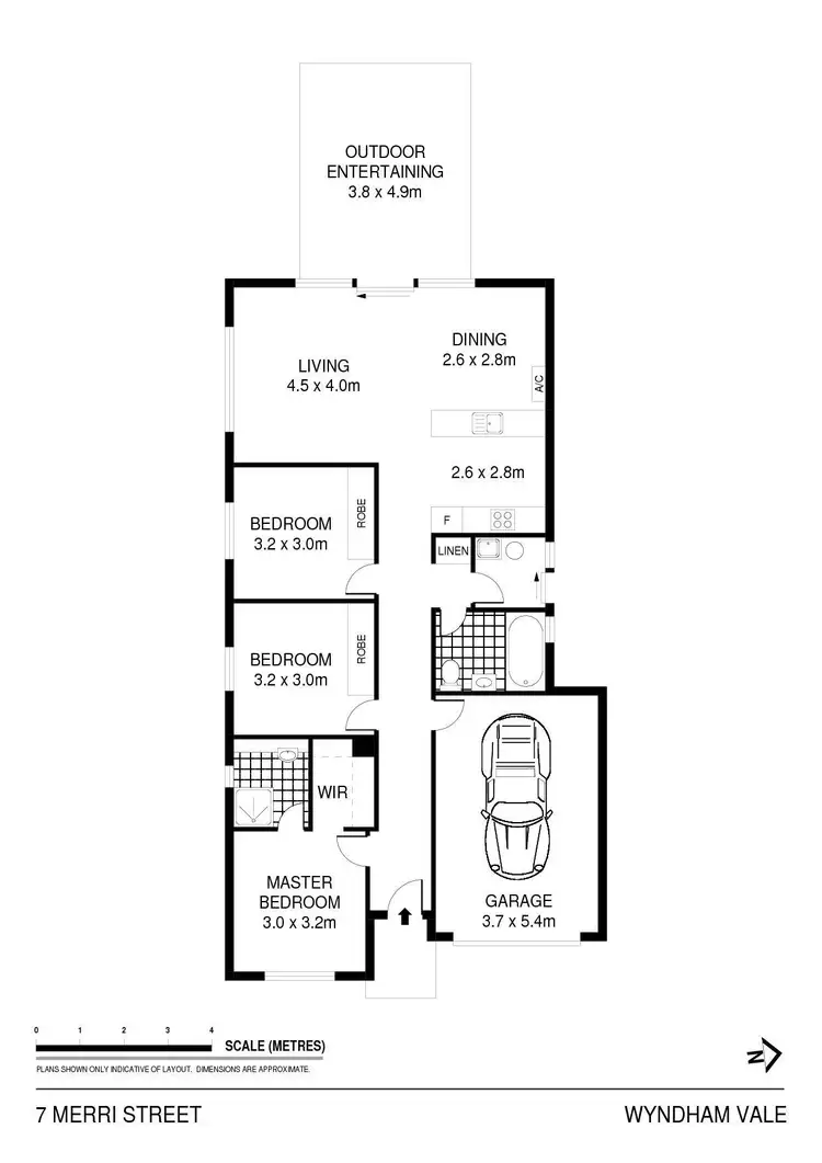Floorplan of Homely house listing, 7 Merri Street, Manor Lakes VIC 3024