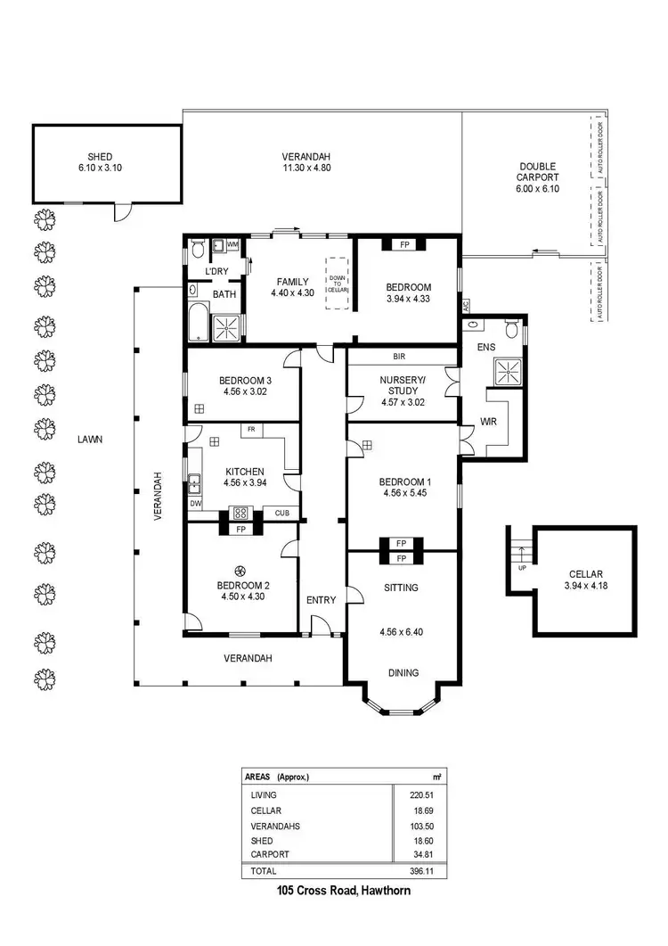 Floorplan of Homely house listing, 105 Cross Road, Hawthorn SA 5062