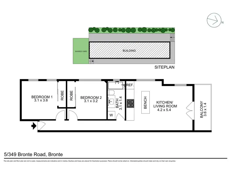 Floorplan of Homely apartment listing, 5/349 Bronte Road, Bronte NSW 2024