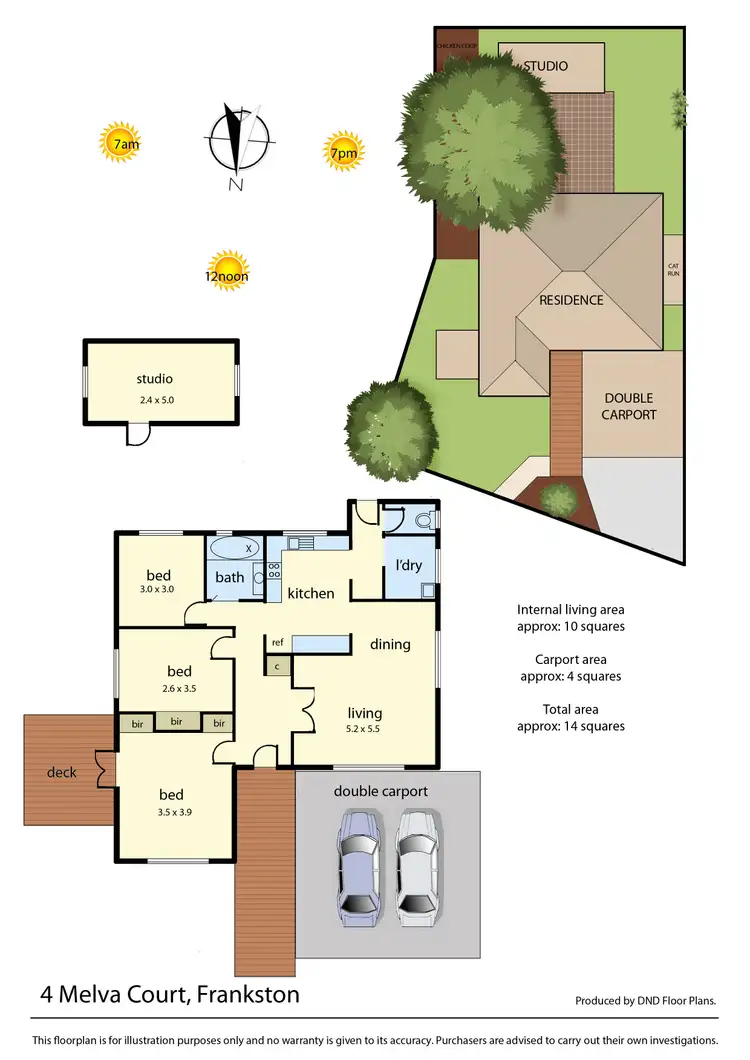 Floorplan of Homely house listing, 4 Melva Court, Frankston VIC 3199