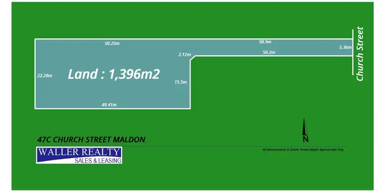 Floorplan of Homely land listing, 47C Church Street, Maldon VIC 3463