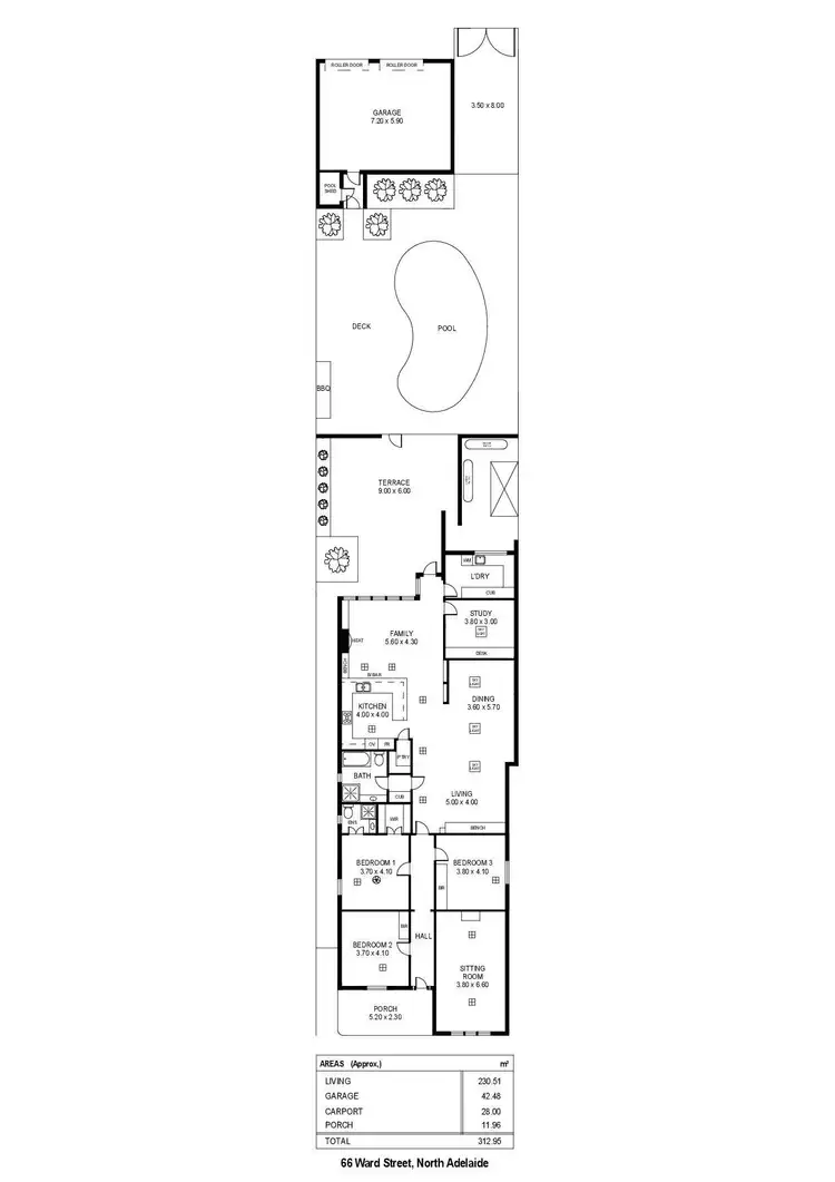Floorplan of Homely house listing, 66 Ward Street, North Adelaide SA 5006