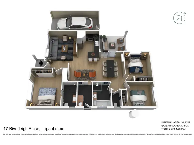 Floorplan of Homely house listing, 17 Riverleigh Place, Loganholme QLD 4129