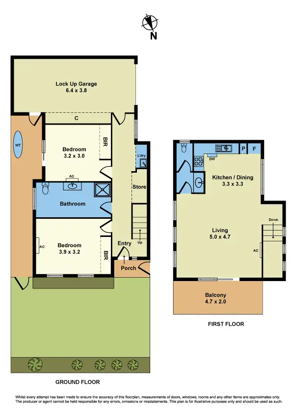 Floorplan of Homely townhouse listing, 1/113 Somerville Road, Yarraville VIC 3013