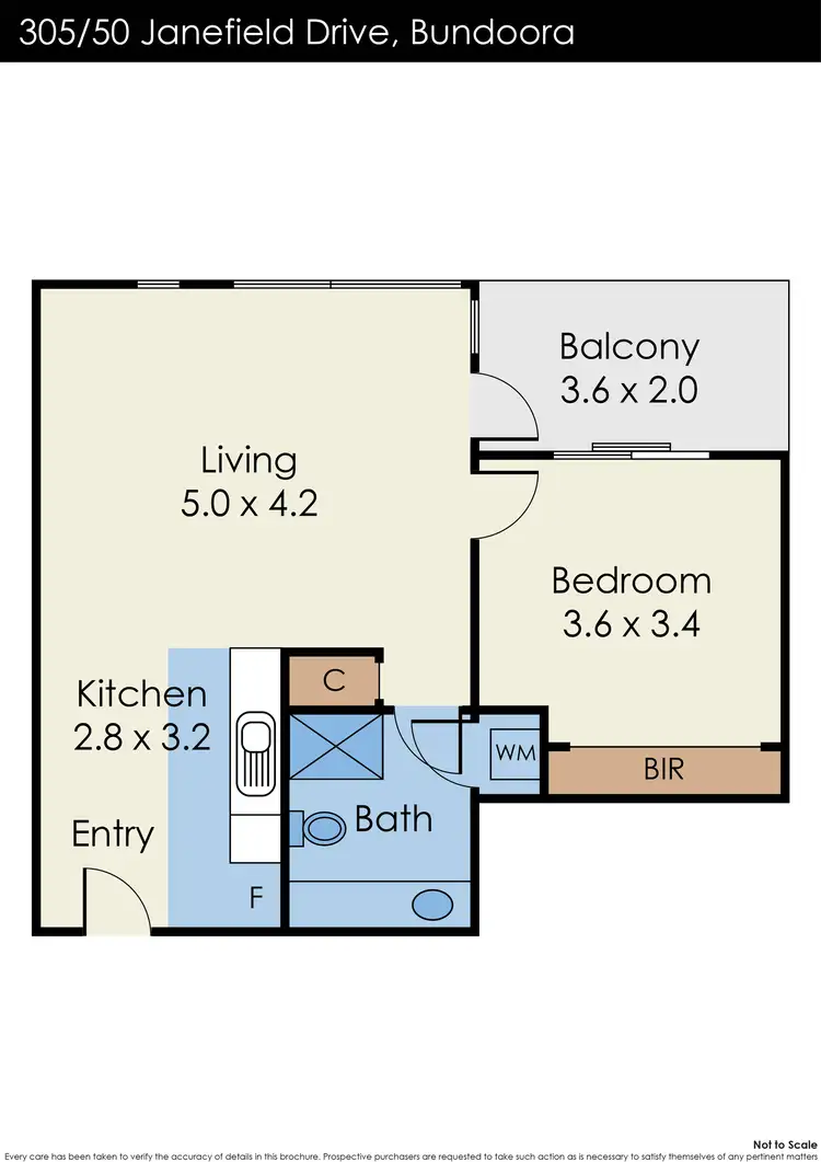 Floorplan of Homely apartment listing, 305/50 Janefield Drive, Bundoora VIC 3083