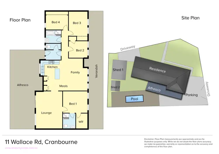 Floorplan of Homely house listing, 11 Wallace Road, Cranbourne VIC 3977
