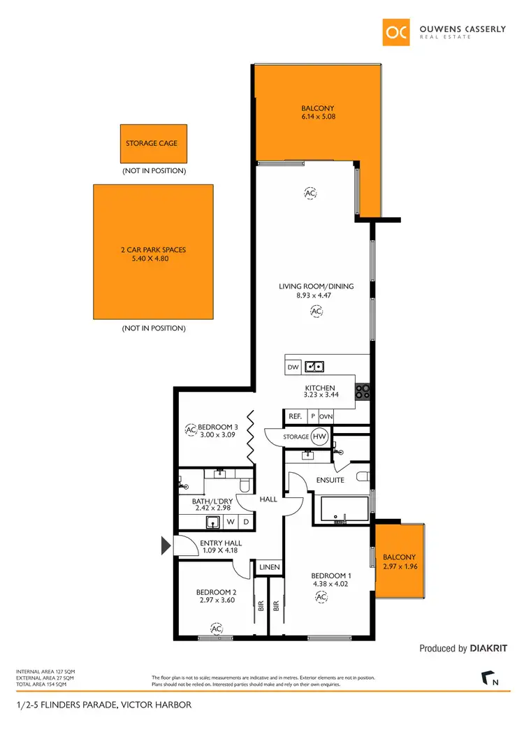 Floorplan of Homely apartment listing, 1/2-5 Flinders Parade, Victor Harbor SA 5211
