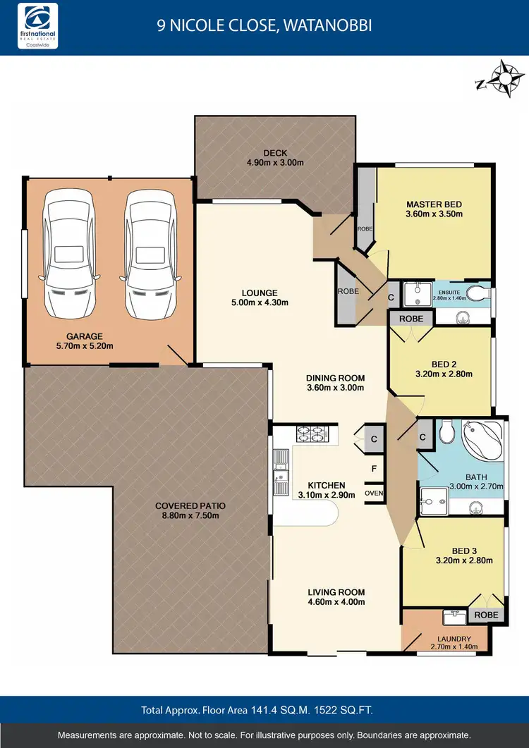 Floorplan of Homely house listing, 9 Nicole Close, Watanobbi NSW 2259