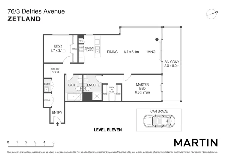 Floorplan of Homely apartment listing, 76/3 Defries Avenue, Zetland NSW 2017