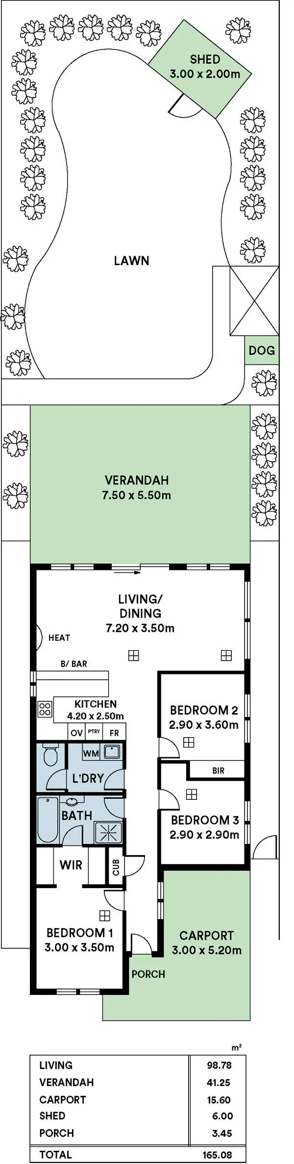Floorplan of Homely house listing, 3 Mitchinson Grove, Pooraka SA 5095