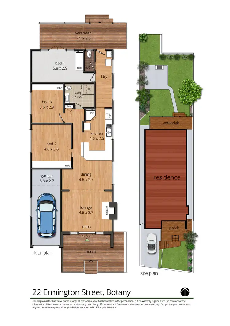 Floorplan of Homely house listing, 22 Ermington Street, Botany NSW 2019