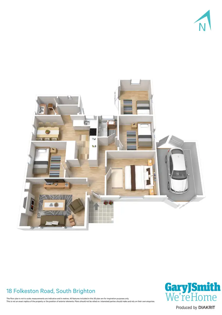 Floorplan of Homely house listing, 18 Folkestone Road, South Brighton SA 5048