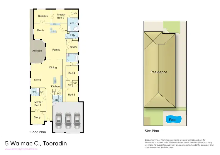 Floorplan of Homely house listing, 5 Walmac Close, Tooradin VIC 3980