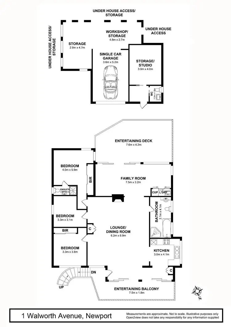 Floorplan of Homely house listing, 1 Walworth Avenue, Newport NSW 2106