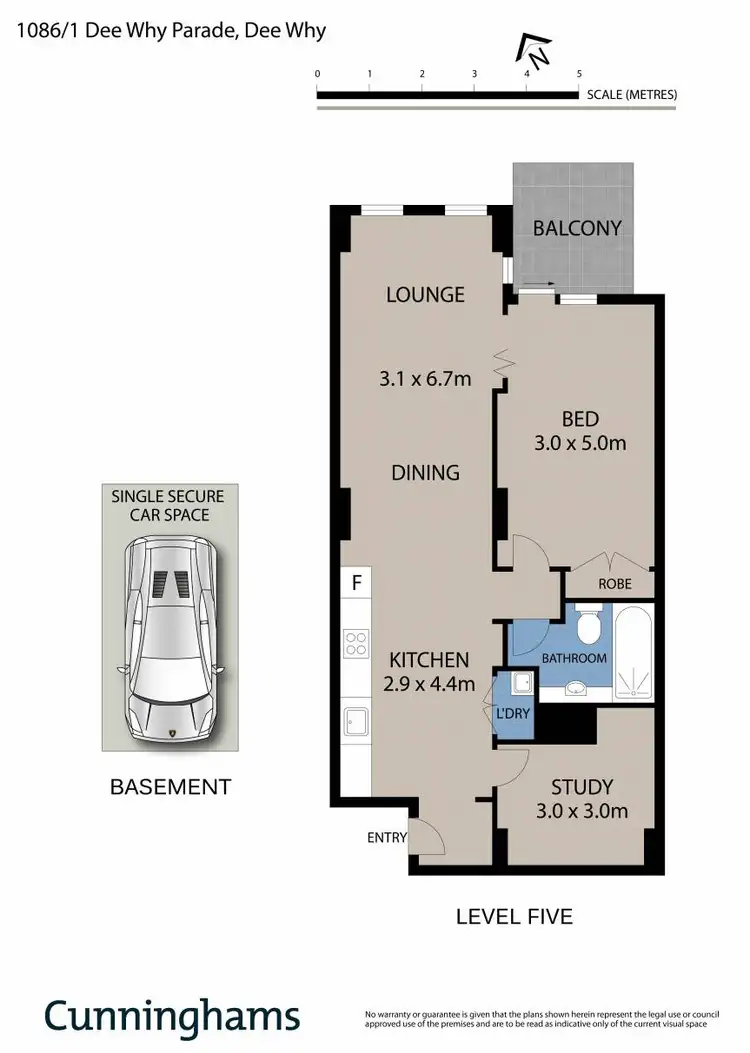 Floorplan of Homely apartment listing, 1086/1 Dee Why Parade, Dee Why NSW 2099
