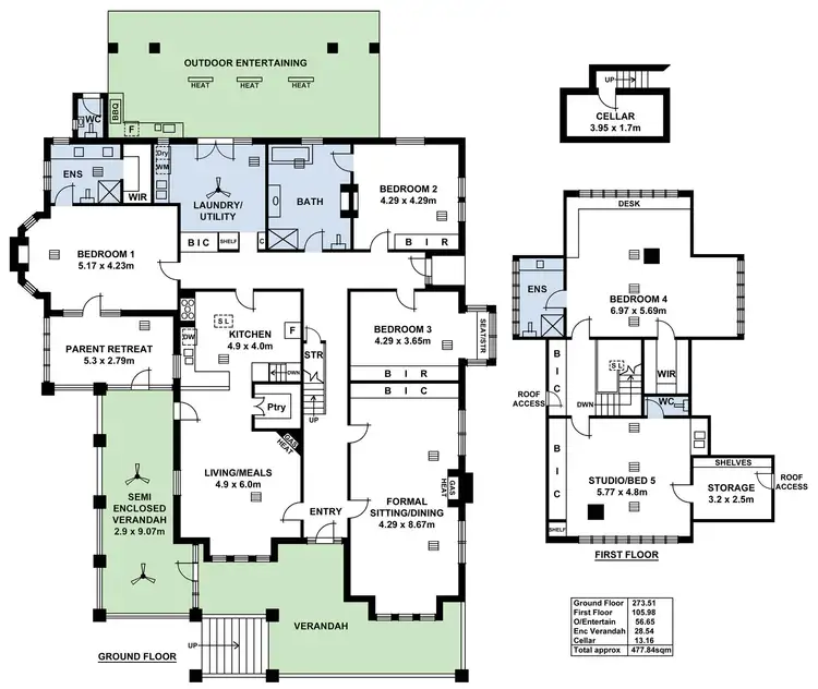Floorplan of Homely house listing, 38 East Terrace, Kensington Gardens SA 5068