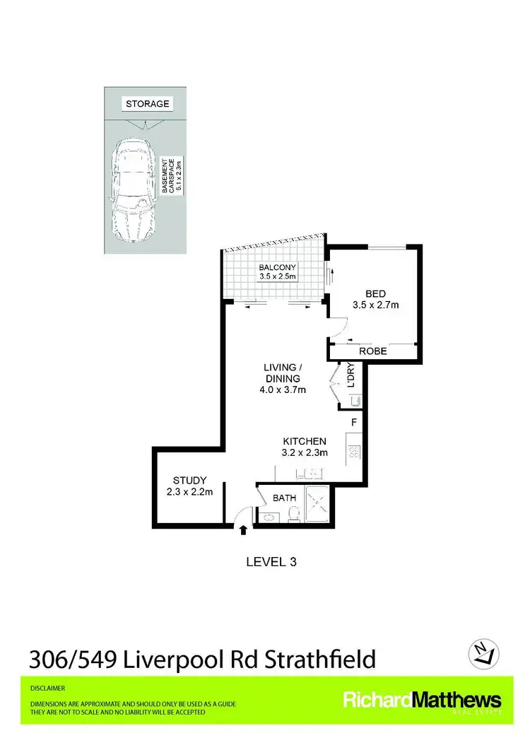 Floorplan of Homely apartment listing, 306/549-557 Liverpool Road, Strathfield NSW 2135