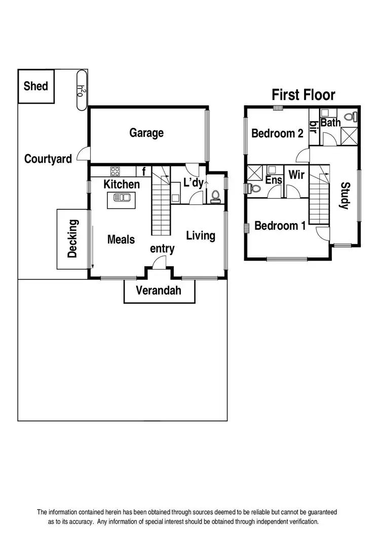 Floorplan of Homely townhouse listing, 1/166 Rathcown Road, Reservoir VIC 3073