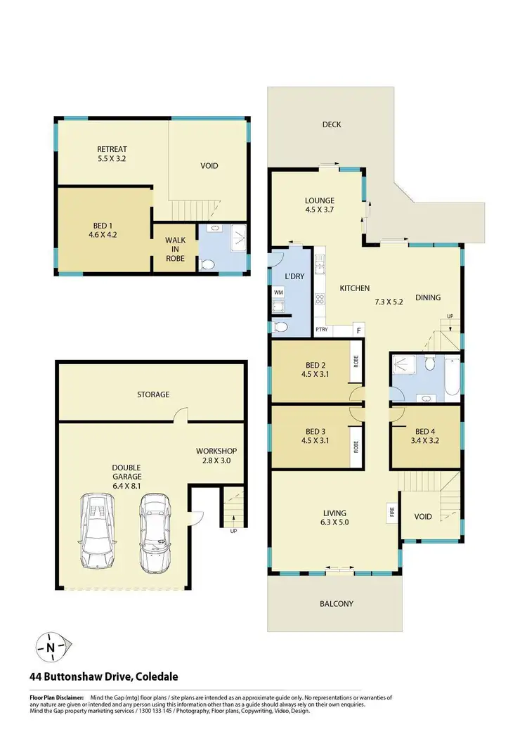 Floorplan of Homely house listing, 44 Buttenshaw Drive, Coledale NSW 2515