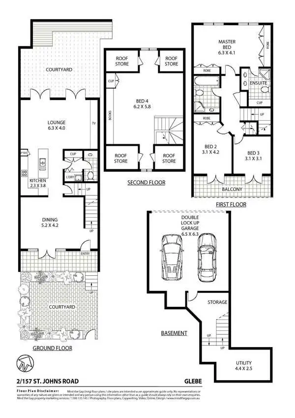 Floorplan of Homely townhouse listing, 2/157-163 St Johns Road, Glebe NSW 2037