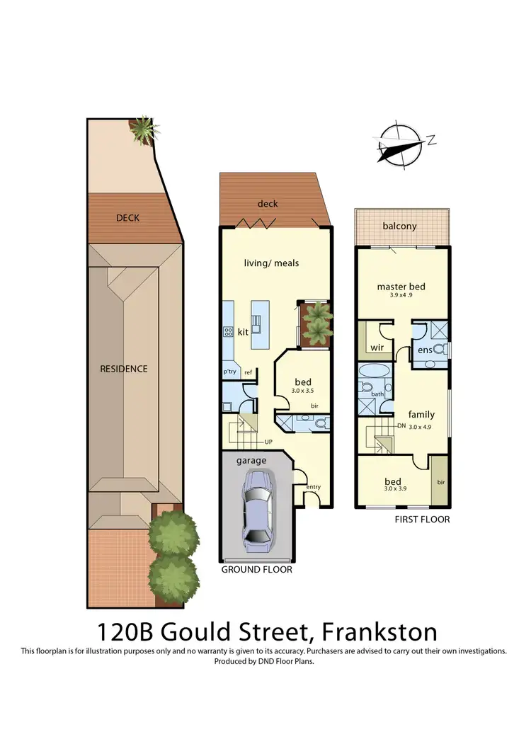 Floorplan of Homely townhouse listing, 120B Gould Street, Frankston VIC 3199