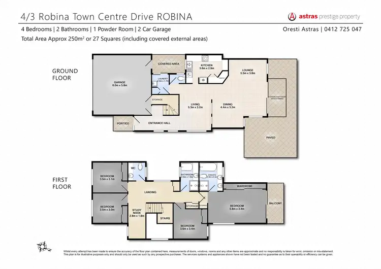 Floorplan of Homely townhouse listing, 4/3 Robina Town Centre Drive, Robina QLD 4226