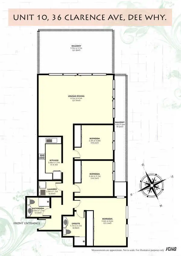 Floorplan of Homely apartment listing, 10/36 Clarence Avenue, Dee Why NSW 2099