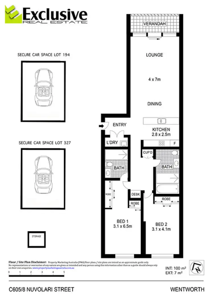 Floorplan of Homely apartment listing, C605/8 Nuvolari Place, Wentworth Point NSW 2127