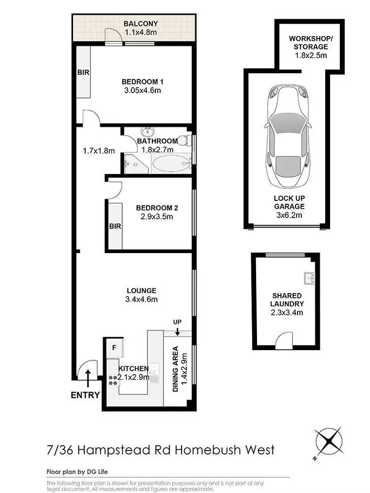 Floorplan of Homely unit listing, 7/36 Hampstead Road, Homebush West NSW 2140