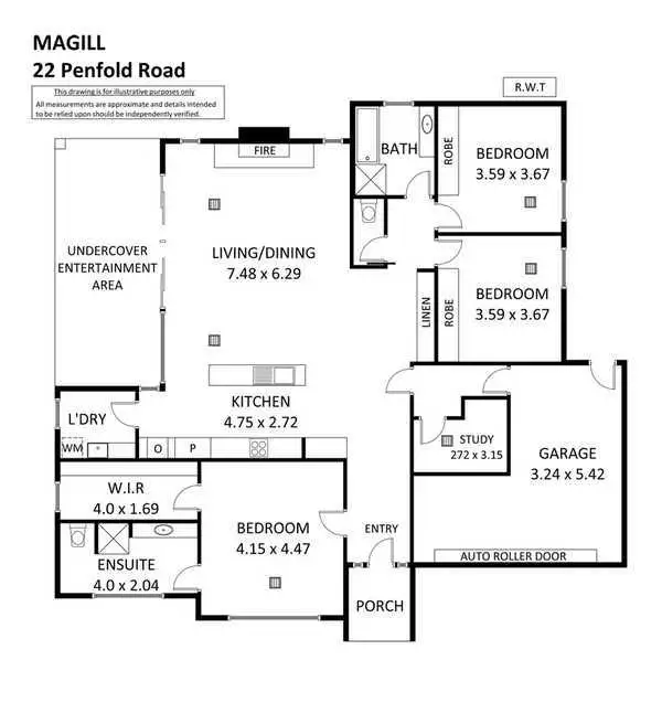 Floorplan of Homely house listing, 22 Penfold Road, Magill SA 5072