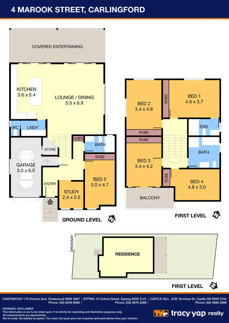 Floorplan of Homely house listing, 4 Marook Street, Carlingford NSW 2118