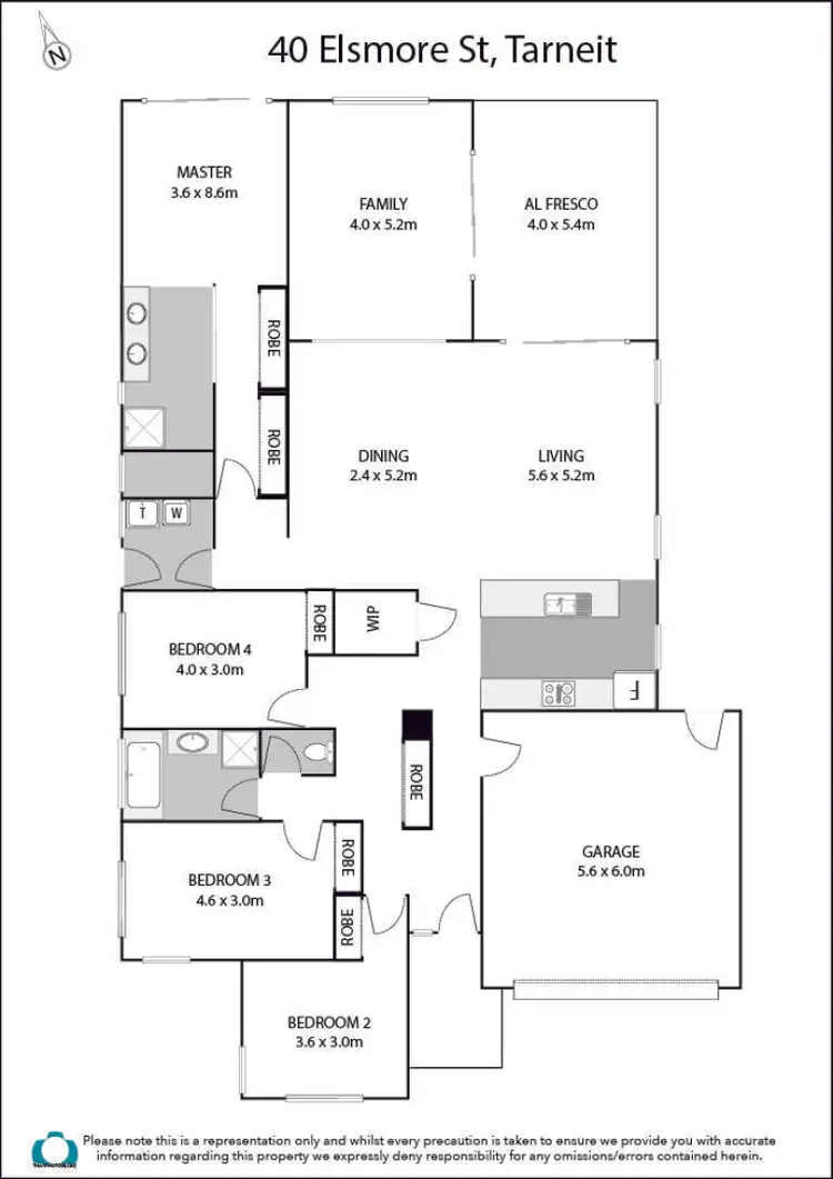 Floorplan of Homely house listing, 40 Elsmore Street, Tarneit VIC 3029
