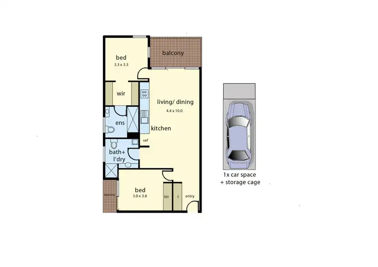 Floorplan of Homely apartment listing, 5/3 Close Avenue, Dandenong VIC 3175