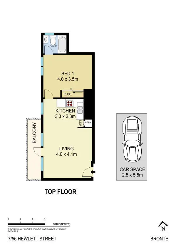 Floorplan of Homely apartment listing, 7/54-56 Hewlett Street, Bronte NSW 2024