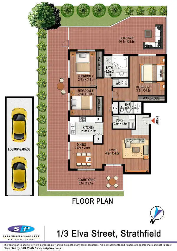 Floorplan of Homely apartment listing, 1/3 Elva Street, Strathfield NSW 2135