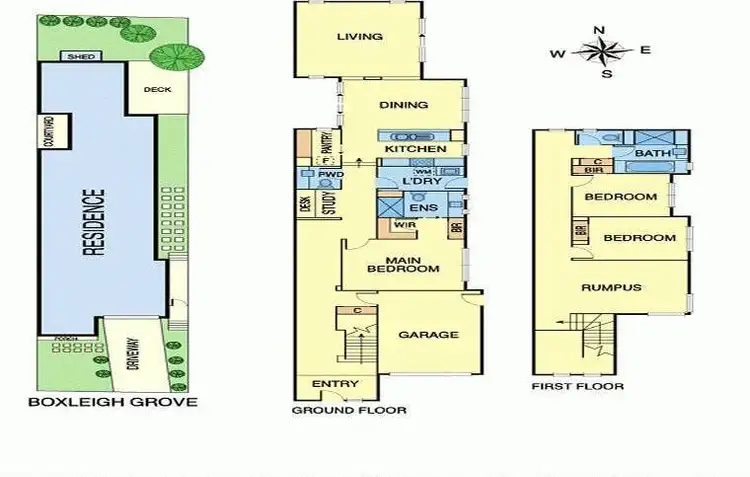 Floorplan of Homely townhouse listing, 1B Boxleigh Grove, Box Hill North VIC 3129