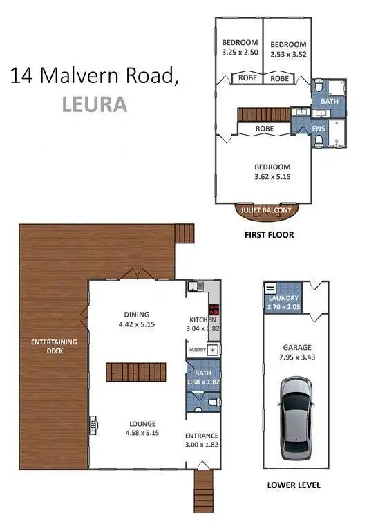 Floorplan of Homely house listing, 14 Malvern Road, Leura NSW 2780