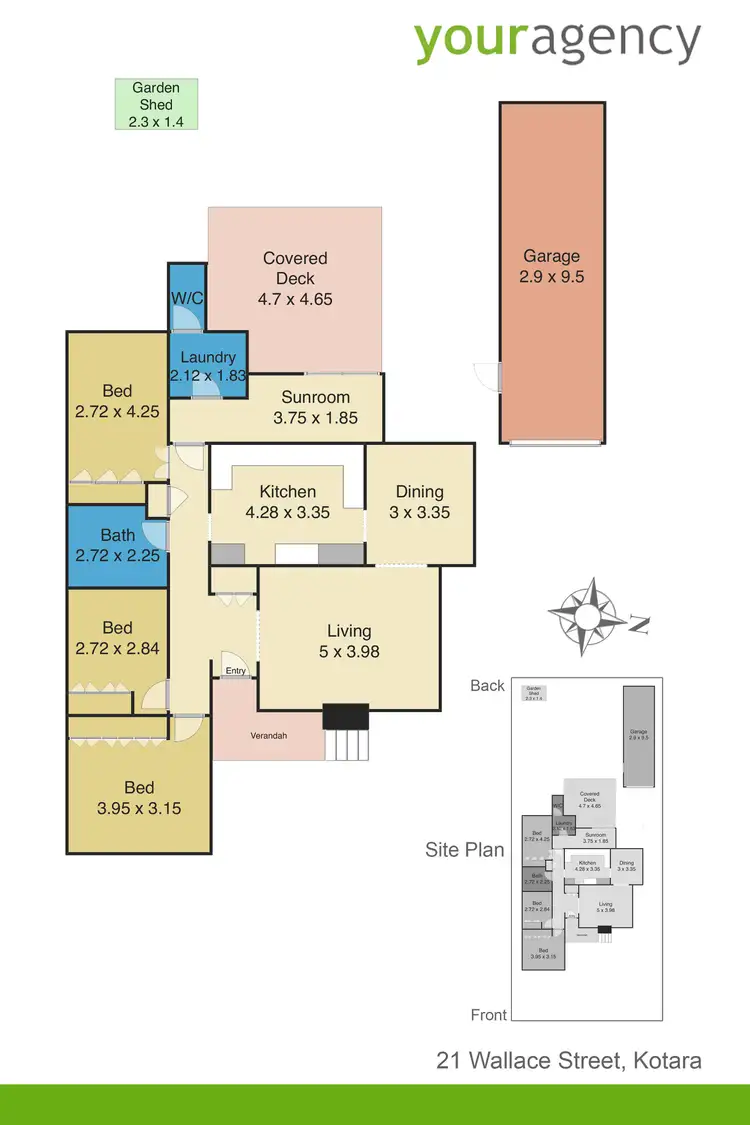 Floorplan of Homely house listing, 21 Wallace Street, Kotara NSW 2289