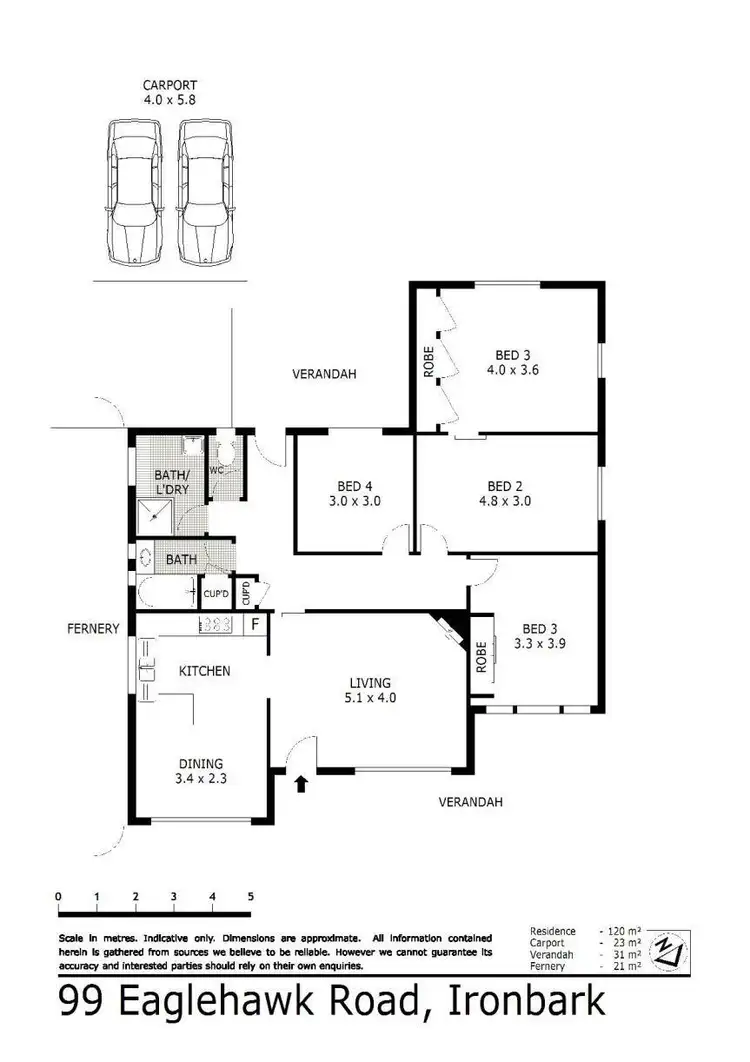 Floorplan of Homely house listing, 99 Eaglehawk Road, Ironbark VIC 3550