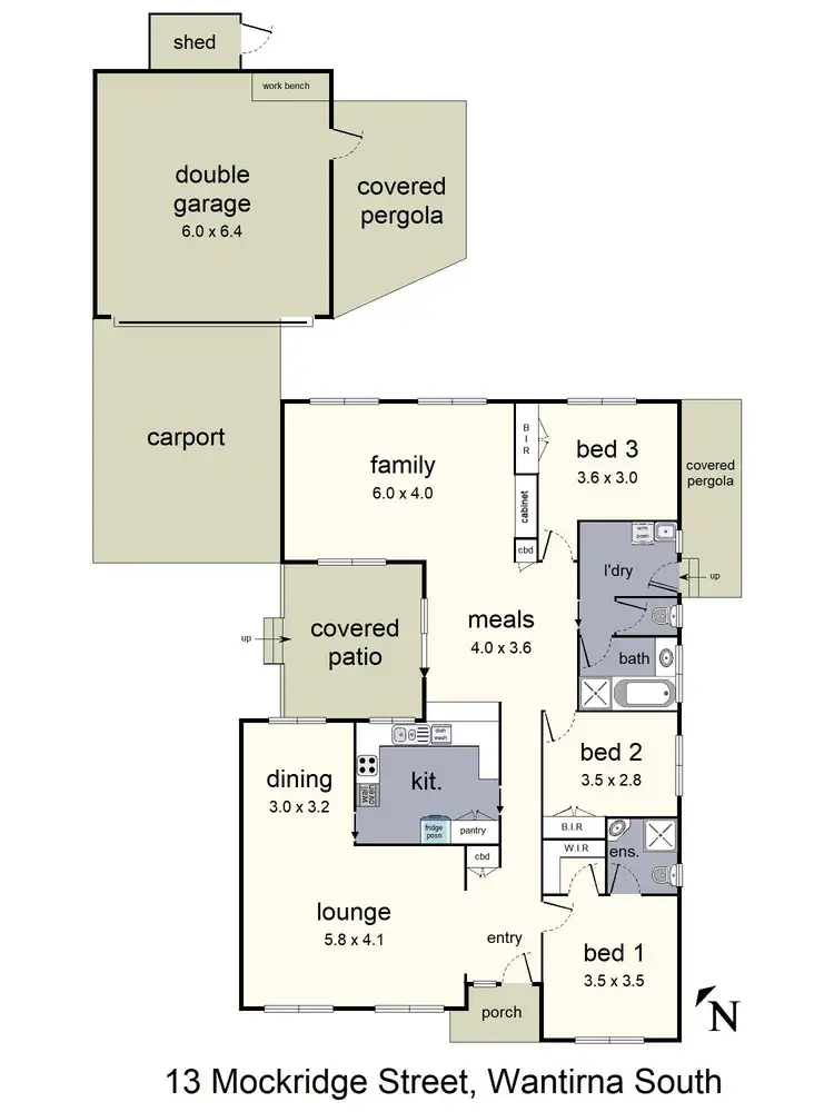 Floorplan of Homely house listing, 13 Mockridge Street, Wantirna South VIC 3152