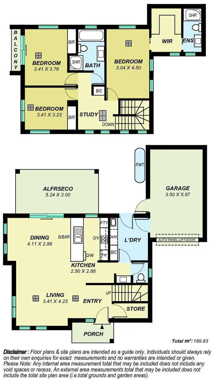 Floorplan of Homely townhouse listing, R1/4A Seaton Terrace, Seaton SA 5023