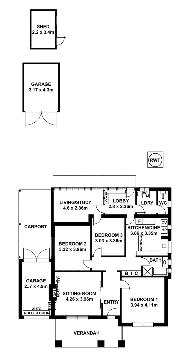 Floorplan of Homely house listing, 9 Glengarry Street, Woodville South SA 5011