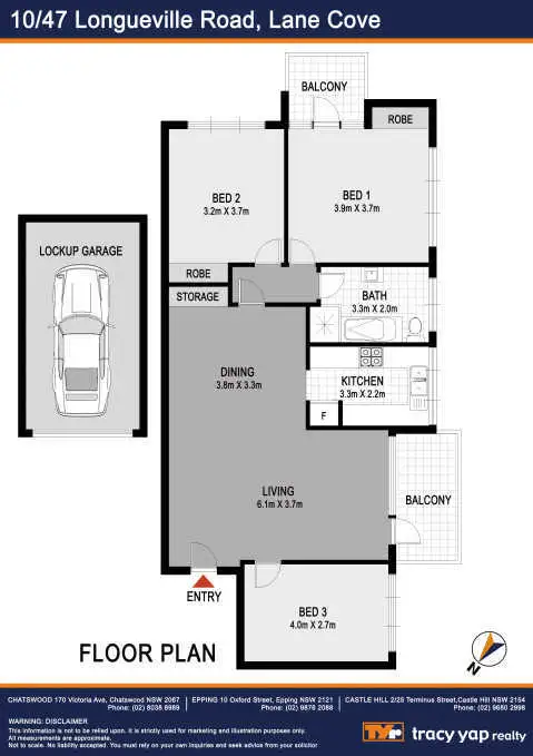 Floorplan of Homely apartment listing, 10/47 Longueville Road, Lane Cove NSW 2066