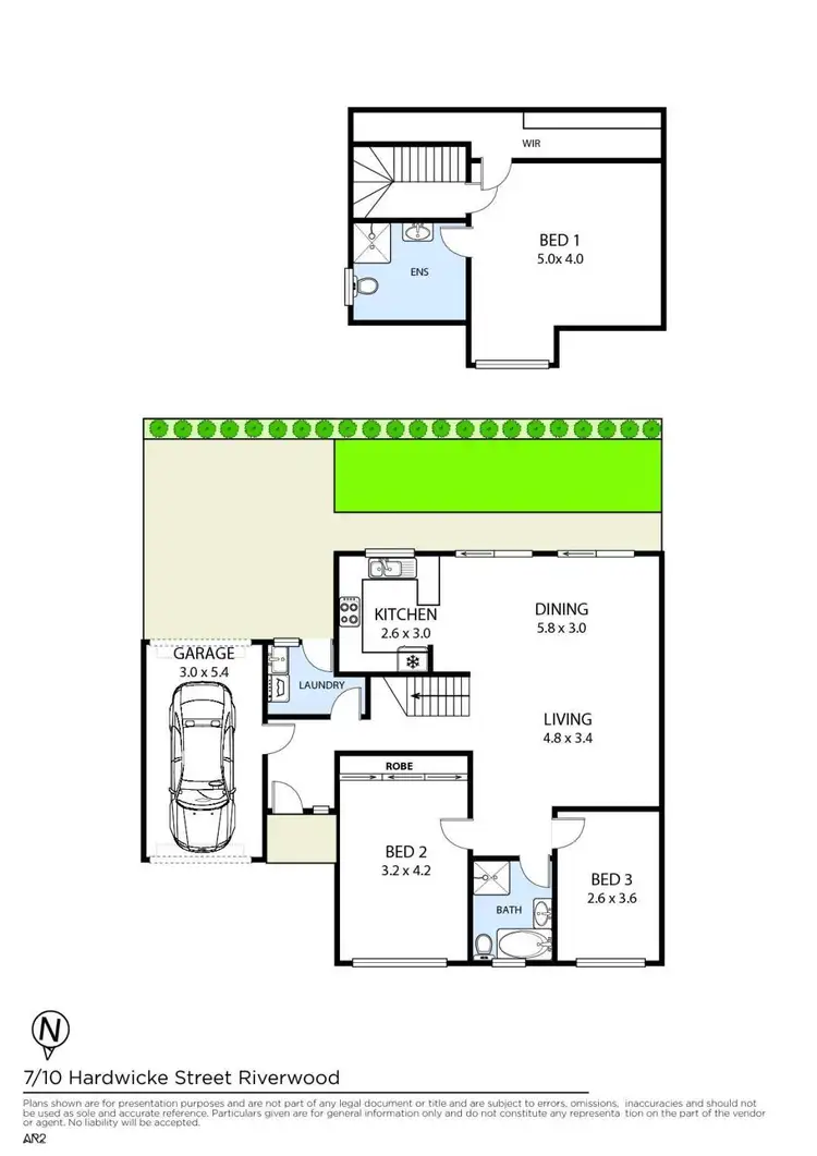 Floorplan of Homely townhouse listing, 7/10 Hardwicke Street, Riverwood NSW 2210