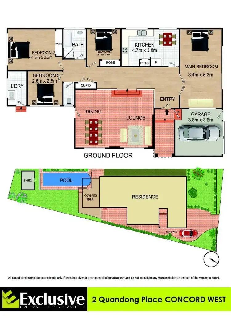 Floorplan of Homely house listing, 2 Quandong Place, Concord West NSW 2138