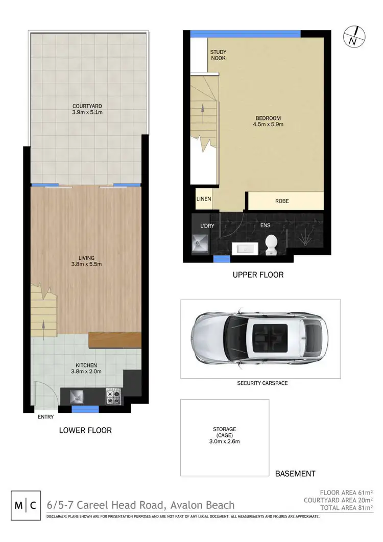 Floorplan of Homely unit listing, 6/5-7 Careel Head Road, Avalon NSW 2107