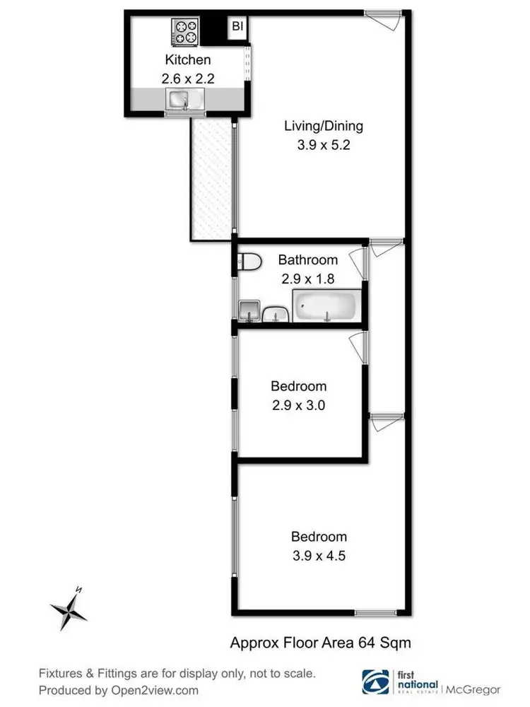 Floorplan of Homely unit listing, 12/369 Brooker Highway, Lutana TAS 7009